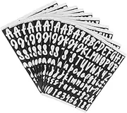 LOORGVEL Diy Alphabet Number Stickers 10 Sets Self-adhesive Vinyl Decals 68 Stickers/sheet Waterproof Weatherproof Perfect for Windows Plastic Metal Glass