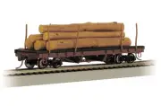 Bachmann ~ HO Scale ~ New 2024 ~ ACF 40' Log Car ~ 1935-1960 Version ~ 18849