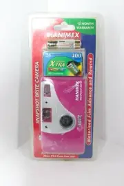 Hanimex Snapshot Brite 35mm Film Camera – Purple – Includes Film & Battery – NEW
