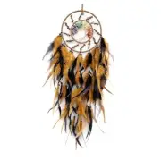Black and Yellow Dream Catcher Wall Decor Crystal Tree of Life Dream Catchers