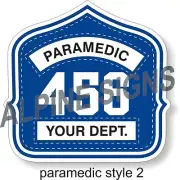Fire Paramedic Engineer EMT Helmet Shield sticker - Style 2 - Custom for You!