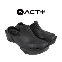 在飛比找蝦皮商城優惠-[ACTPLUS] 厚底包鞋 厚底拖鞋 透氣包鞋 黑色