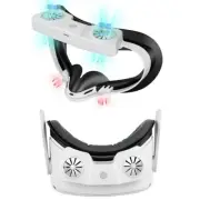 Upgraded Dual Cooling Fan Face Cover Cushion Defog Cooler For Oculus Quest 2 VR