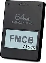 PS2 FMCB Free McBoot Card v1.966 Meory Card 64 MB for PS2 - Plug and Play PS2 Memory Card -Runs Games in USB Disk or Hard Disk