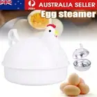 Kitchen Microwave Eggs Steamed Chicken Shaped 4 Egg Boiler Creative Cooking Tool