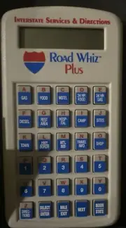 Road Whiz Plus Model 950A Interstate Travel Hand Held Guide-New in box