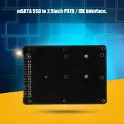 Black Hard Drive Box MSATA SSD To IDE 2.5 In PATA/IDE Parallel Port Hard Dis Fit