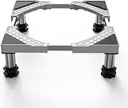DEWEL Washing Machine Base Bear Load 350kg Adjustable Washing Machine Base for Fridge Dryer Freezer Length 43-57cm, Height 15-22cm