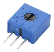 TRIMMER, POTENTIOMETER, 10K, 1TURN, THD, Variable/Trimming Resistor, M63S103KB40