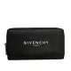 【GIVENCHY】LOGO字母黑白塗鴉牛皮ㄇ型拉鏈長夾