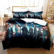 a2635 Bed Sheets Movie Murder on the Orient Express Bedding Set Duvet Cover Bed Set Quilt Cover Pillowcase Comforter Boys Adult3-Piece Bedding Set (