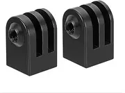 2pcs Tripod Mount Adapter Camera Accessories Aluminum Alloy Practical Fit for GoPro Series Outdoor Sports Action Cameras Parts Accessories