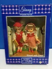 Vogue 1986 Ginny 8” poseable Vinyl Dolls Hansel and Gretel Eyes open and close