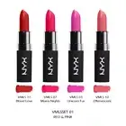 1 NYX Velvet Matte Lipstick 4 Piece Set "VMLSSET01 - Red & Pink" *Joy's*
