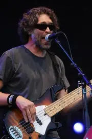 Bassist Keith Mosely of the String Cheese Incident performs at Day- Old Photo