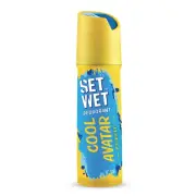 Set Wet Deodorant Body Spray With Cool Avatar Refreshing Mint For Men 150ml