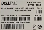Dell EMC M14MK | SFP28-10G-25G-SR-85C AFBR-735ASMZ-FT2 | 25Gb Fiber Transceiver