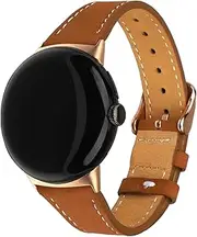 [Mtozon] Bands Compatible with Google Pixel 3 45mm 41mm /Pixel 2 /Pixel Watch, Replacement Genuine Leather Straps for Women Men