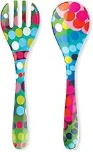 French Bull Salad Server 2 Piece Set - Melamine Dinnerware - 13" - Outdoor, Party, Utensils - Bindi