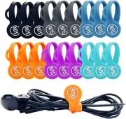 18 Pack Magnetic Cable Clips Cable Organizers Earbuds Cords Winder Bookmark Clip