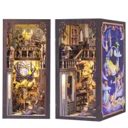 Book Nook Kit, DIY Dollhouse Miniature House Booknook for Adults and Teens, B...