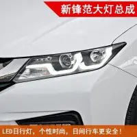 在飛比找露天拍賣優惠-台灣現貨適用於本田鋒範 CITY 大燈總成改裝透鏡氙氣大燈1