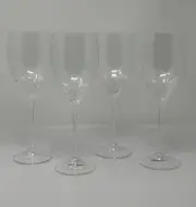 Vera Wang Wedgewood Blanc Sur Blanc Wine Glass Lead Crystal Set Of 4 NEW W/ BOX
