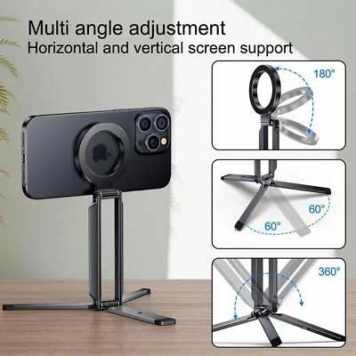 180° Magsafe Cell Phone Tripod Stand Smartphone Mount for Iphone