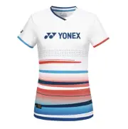 YONEX 24S/S Women's Badminton T-Shirts Sportswear Top Tee White NWT 241TS014F