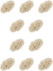 [BEALIFE] 10 Set of Spacer Beads Seamless 4mm Smooth Electroplated Surface Handicraft Supplies Small Accessories Handmade Ornaments KC4mm, KC4mm 10Set
