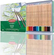 Derwent Academy Watercolour Pencils, Set of 24 in Tin, Multicolour Artist’s Pencils, Ideal for Wet or Dry Colouring, Drawing & Illustration, Premium Hobbyist Quality