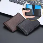 Mens Slim Bifold Wallet Leather Card Wallet Mini Card Holders Small Clutch Gifts