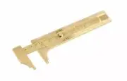 SE 2.5" Brass Vernier Caliper 787BC Inches and Millimeters