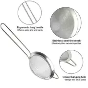1Pcs Strainer Steel Mesh Colander Set Food Sieve Filter Small Nice