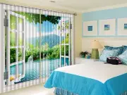 3D Stream 4667 Blockout Photo Curtain Printing Curtains Drapes Fabric Window AU