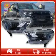 Pair Head Light Mustang For Ford Ranger XLT XL XLS Wildtrak T7 PX2 PX3 2015-2021 (for: Ford)