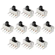Horizontal Slide Switch SPDT 1P2T 3 Pin Terminals 2 Position PCB 3mm/50 Pcs