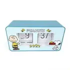 Alarm Clock SNOOPY Flip Clock Blue Brand New
