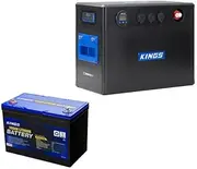 Kings BatBlock25-12V Plug and Play Battery Box + 12V 100Ah Deep Cycle Lithium LiFePO4 Battery