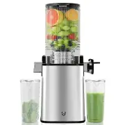 Masticating Juicer Machines, 5.3" Inch Feeding Chute Supports Whole Fruits an...