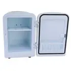 (Black UK Plug)Mini Fridge 36W 4L 6cans Capacity Portable Travel Car Refriger Va