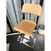 在飛比找蝦皮購物優惠-🌈 IKEA二手FRANKLIN原木色折疊高腳吧台椅🌈 兩件