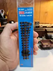 Peco SLE491 Steamline HOn30/On18 Small Radius Right Hand Turnout Code 80