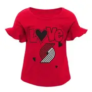 Outerstuff NBA Kids Girls Portland Trailblazers Ruffle Shirt & Pants