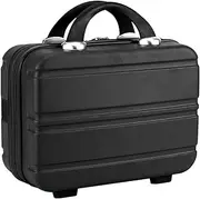 [Generic] Travel Luggage Tote Bag - Suitcase, Small Luggage, Women's Cosmetic Bag | Small Lightweight Travel Case, Fashion Storage Box, Fashion Organizer for Camping and Business Travel for Jewelry, Black, see