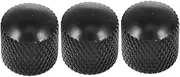 Yardwe 3Pcs Metal Guitar Volume Knobs for Electric Guitar Bass Durable Potentiometer Control Knobs with Texture Easy Installation Corrosive Design