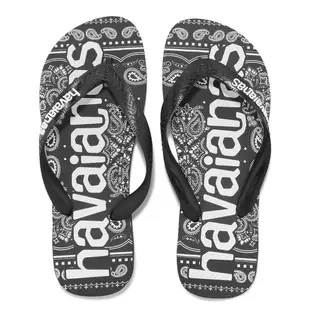 Havaianas 拖鞋 Top Logomania 男鞋 女鞋 黑 圖騰 印花 變形蟲 夾腳拖 人字拖 哈瓦仕 41484490090U