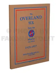 1925 1926 1927 Overland Six Model 93 Parts Book Illustrated Willys Part Catalog