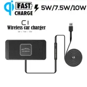 Wireless Car Charger 5W 7.5W 10W Fast Charging Phone Holder For iPhone Hauwei (for: Fiat)