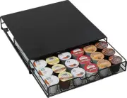 DecoBrothers K-Cup Holder Drawer For 36 Coffee Pods Storage, Black